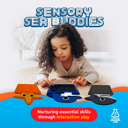 Sensory Sea Buddies: 4-Pack Large Sensory Mats for Children