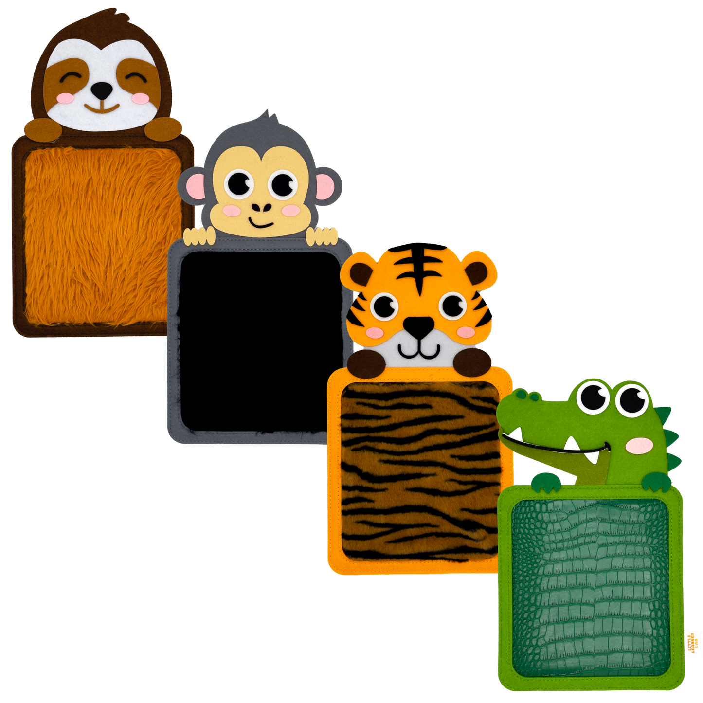 Sensory Jungle Buddies: 4-Pack Large Sensory Mats for Children